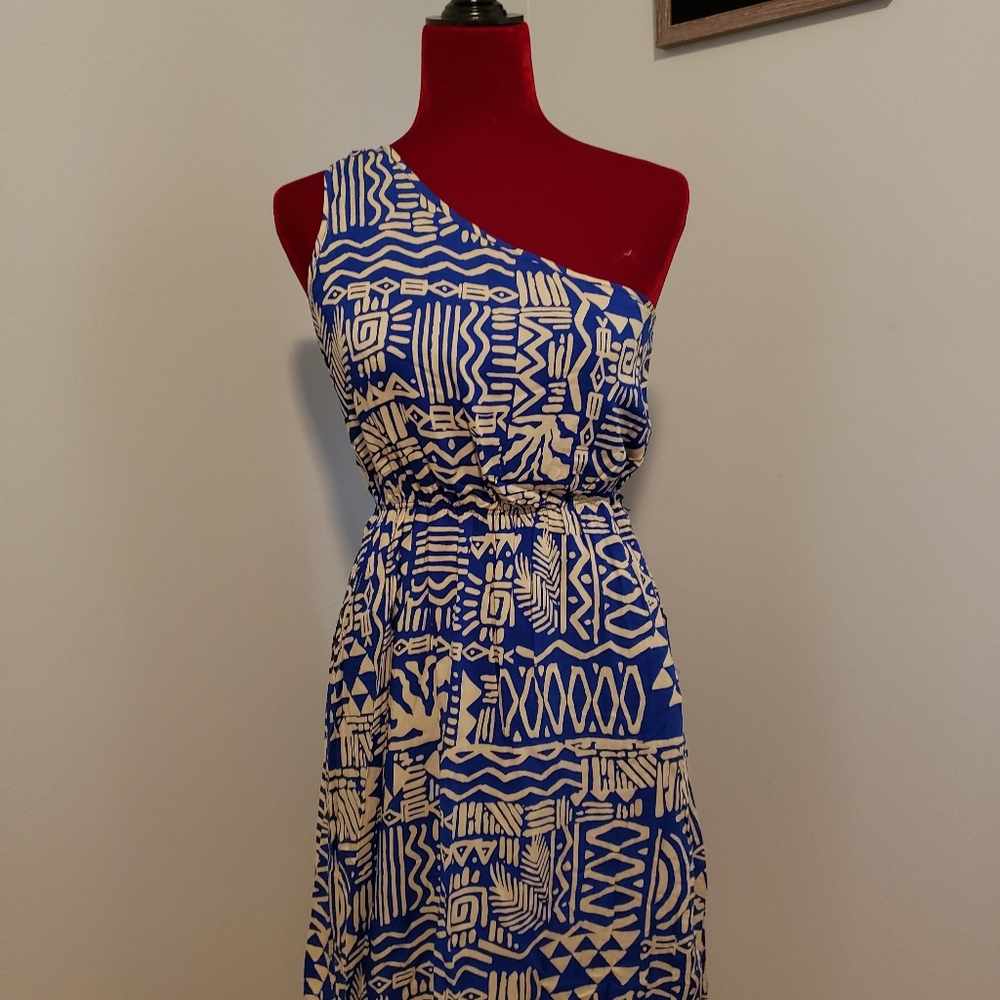 Francesca's one shoulder knee length dress